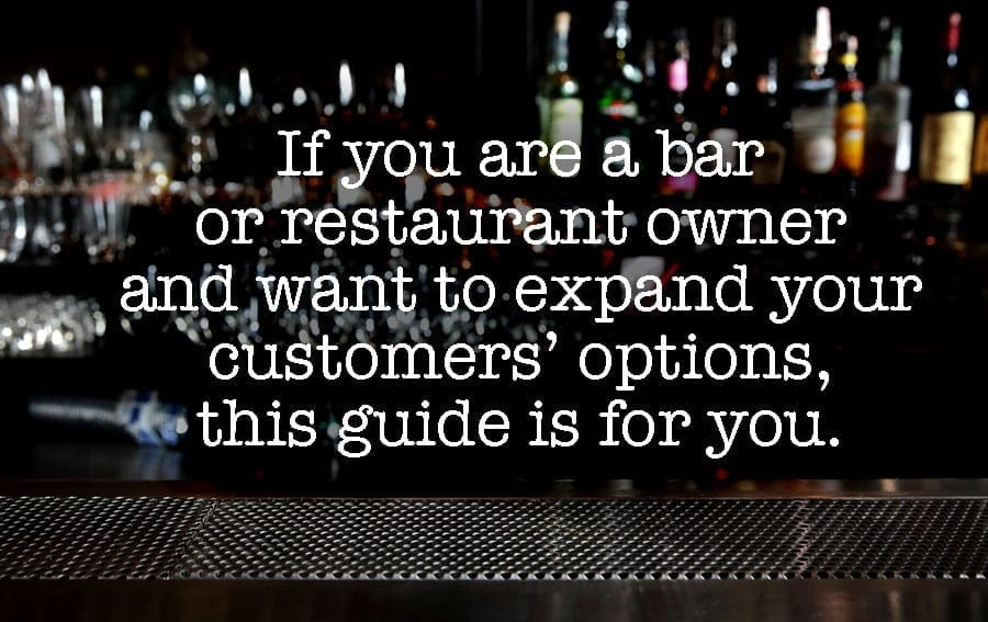 The bar of a bar with a text that says "if you are a professional you can be in The Blue Dolphin Guide"
