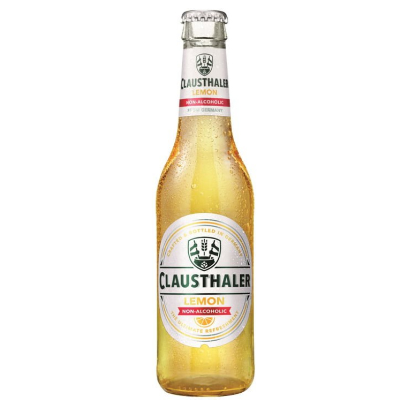 Clausthaler Lemon cerveza sin alcohol con limón tipo radler