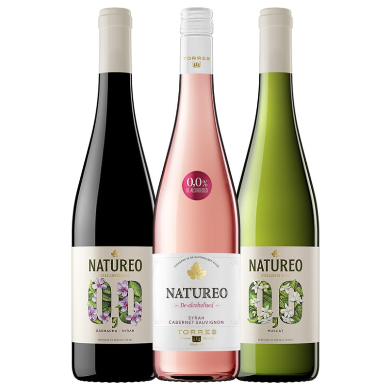 Natureo alcohol-free wines pack
