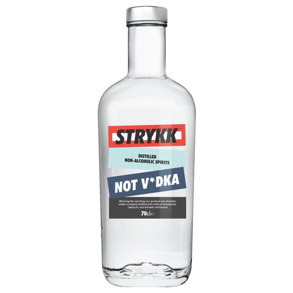 vodka sin alcohol Strykk Not Vodka