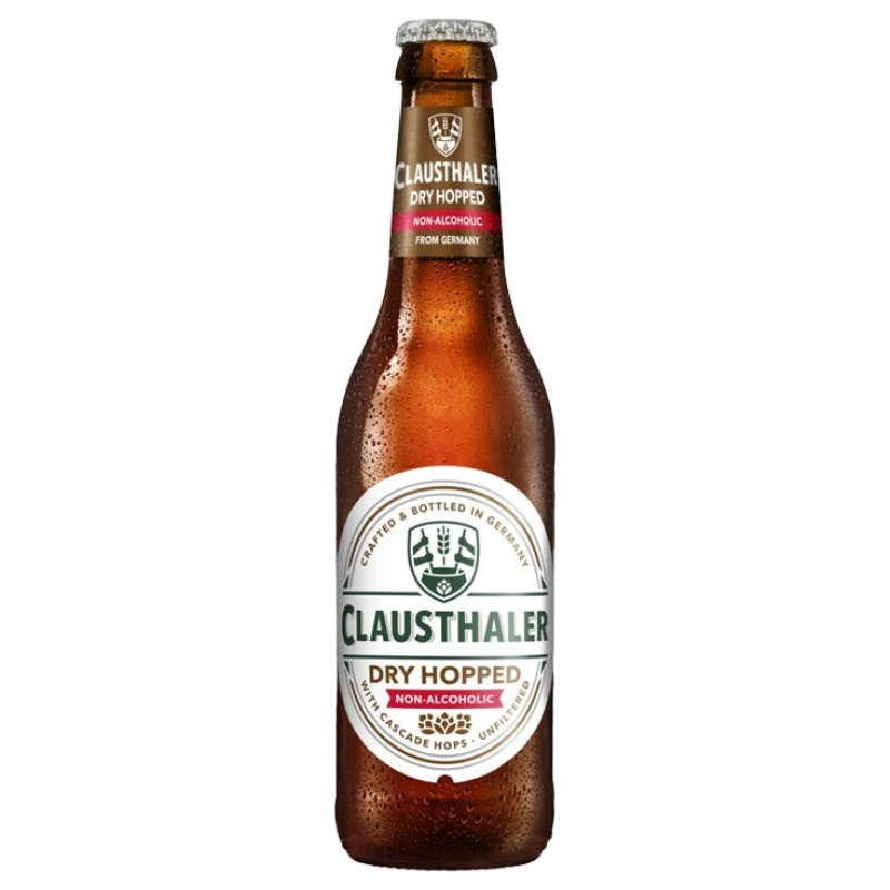 Clausthaler Dry Hopped cervesa sense alcohol torrada