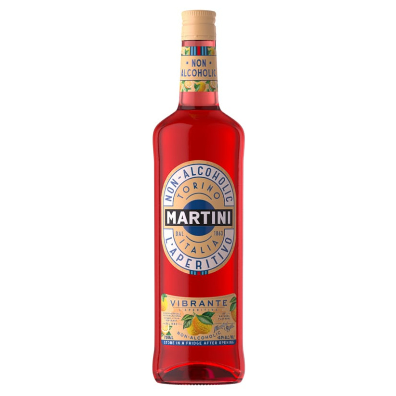 Martini Vibrante vermut sense alcohol vermell