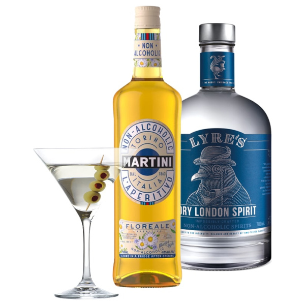 dry martini alcohol free cocktail Martini Floreale