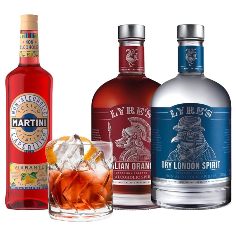 negroni coctel sense alcohol Lyre's i Martini Vibrante