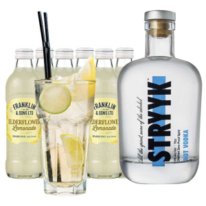 alcohol-free cocktail vodka and lemon Strykk