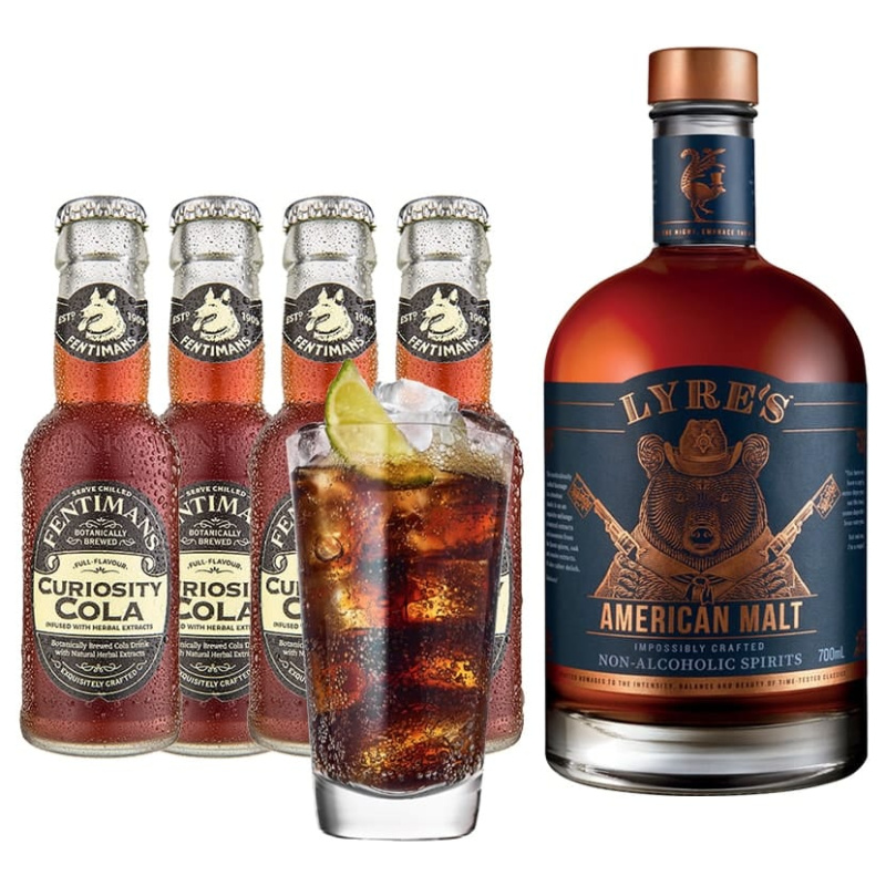 whisky cola alcohol free cocktail