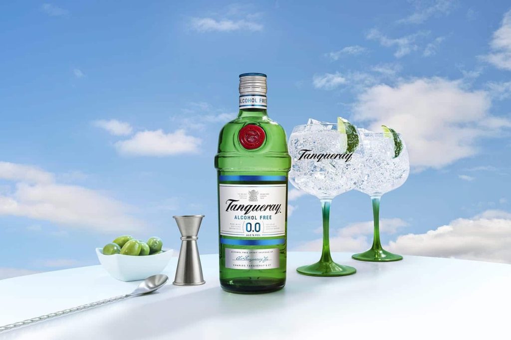 tanqueray 0 0 alcohol-free gin cocktail