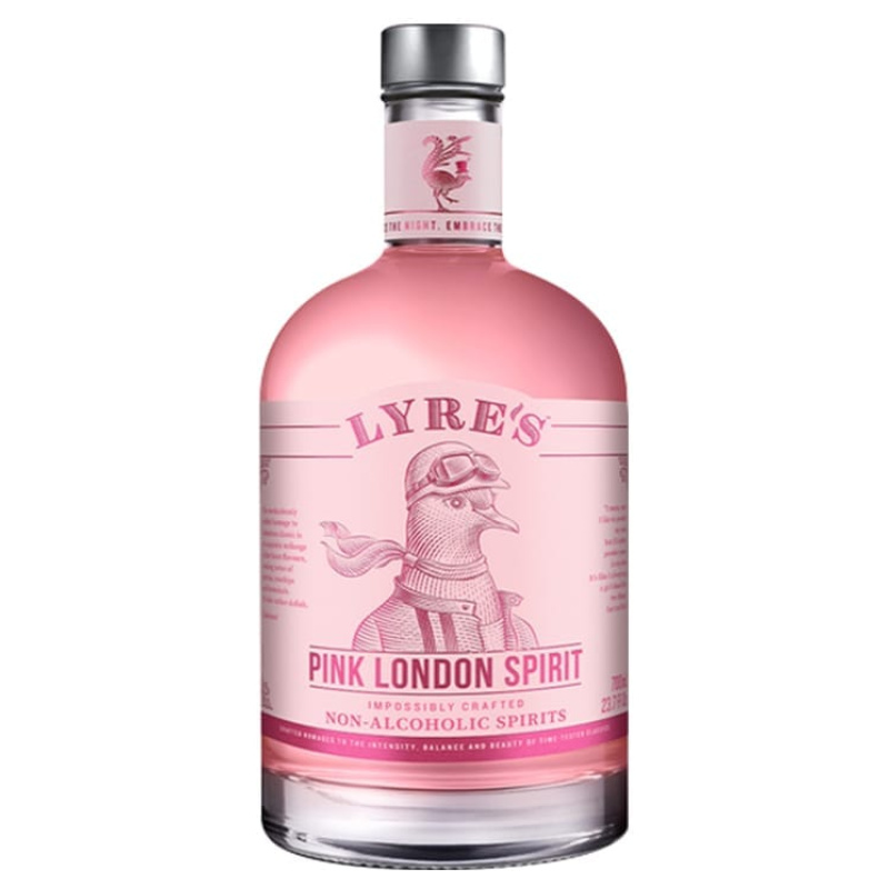 lyre's pink london ginebra sense alcohol rosa