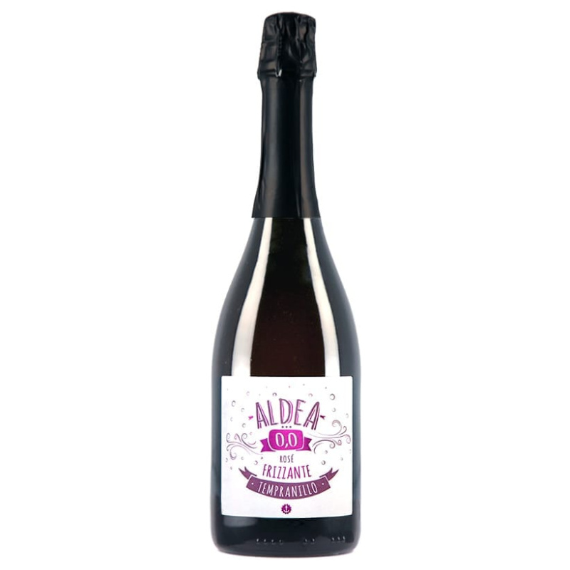 aldea 0,0 vino espumoso sin alcohol frizzante rosé