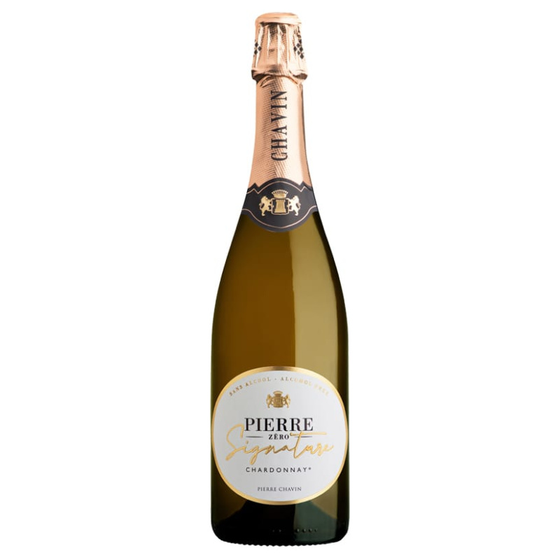 vino sin alcohol espumoso francés blanco Pierre Zero Signature Chardonnay