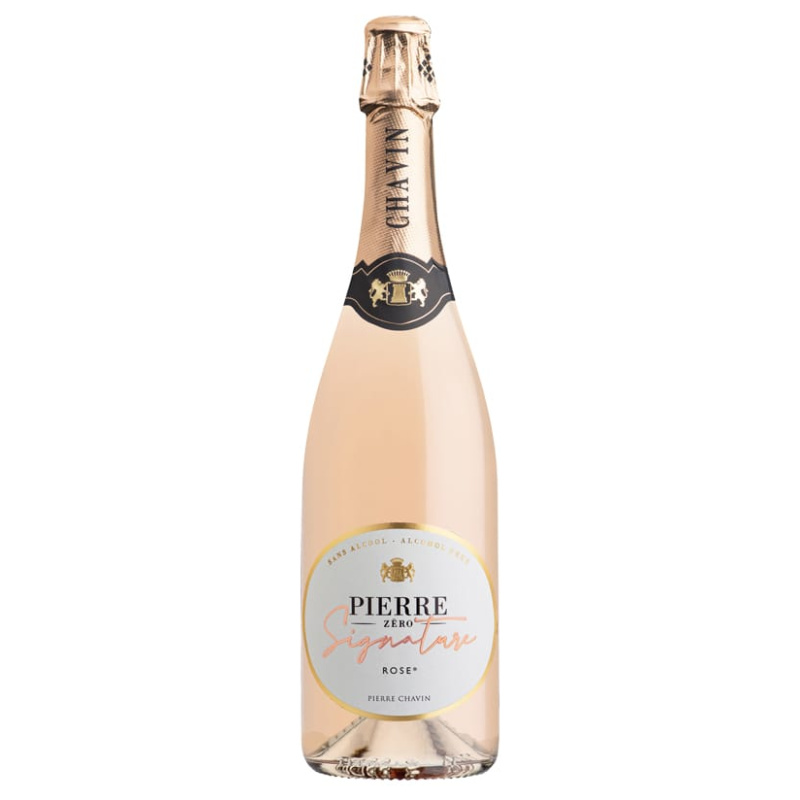 vino sin alcohol espumoso francés rosado Pierre Zero Signature Rosé