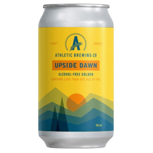 athletic brewing upside dawn non-alcoholic beer