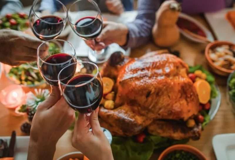 Día de Acción de Gracias con bebidas sin alcohol