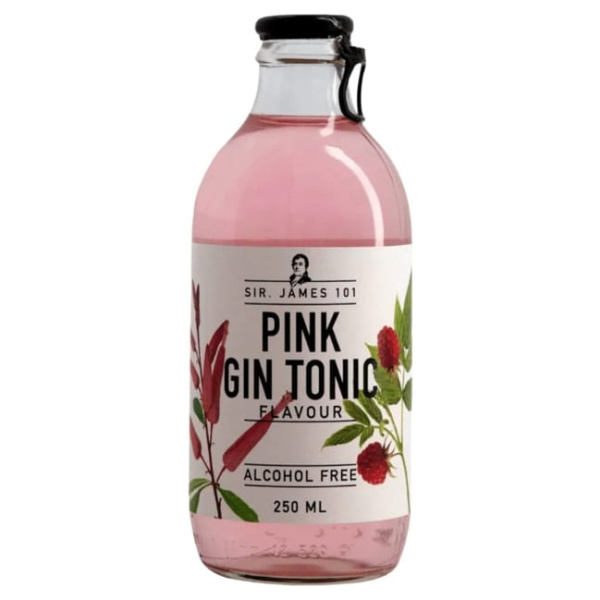 sir james 101 pink gin tonic sin alcohol coctel sin alcohol