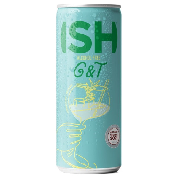 ISH g&t alcohol free gin and tonic cocktail