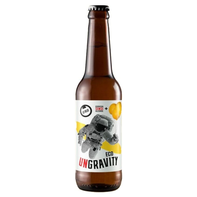 lo vilot ungravity eco cervesa sense alcohol i sense gluten amb toc de llimona