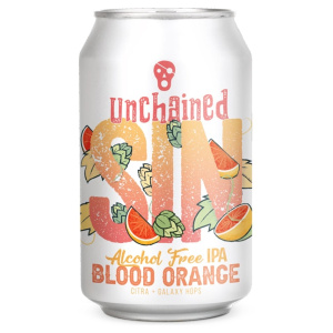 La Pirata Unchained Blood Orange non-alcoholic ipa beer craft