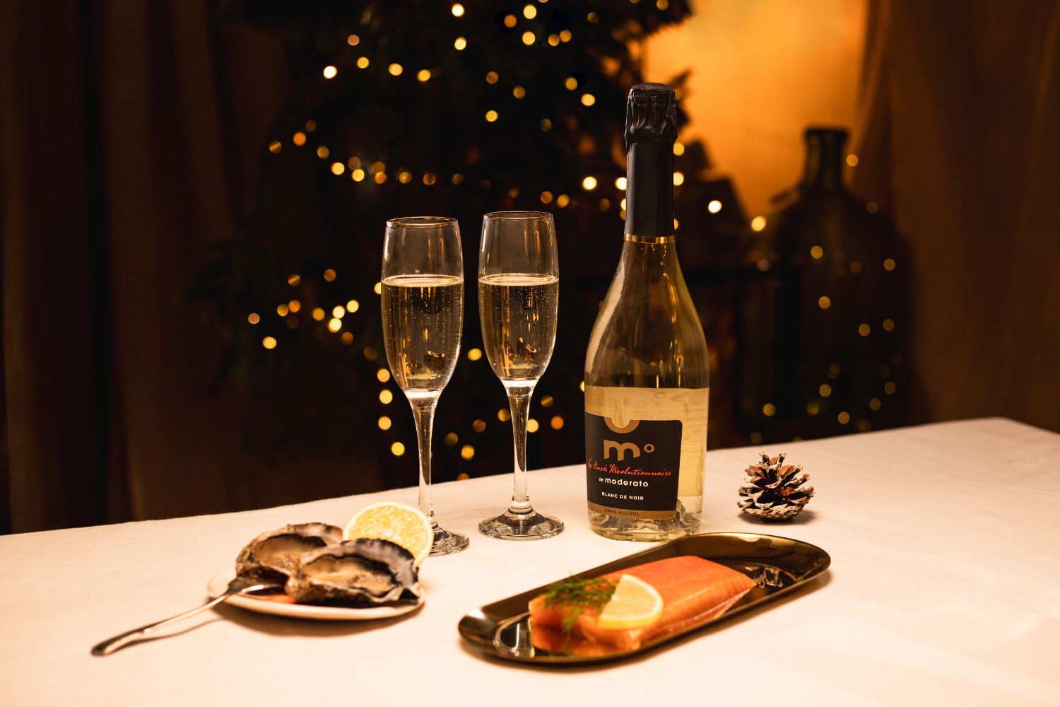 Brindis sin Alcohol en Navidad con vinos espumosos sin alcohol