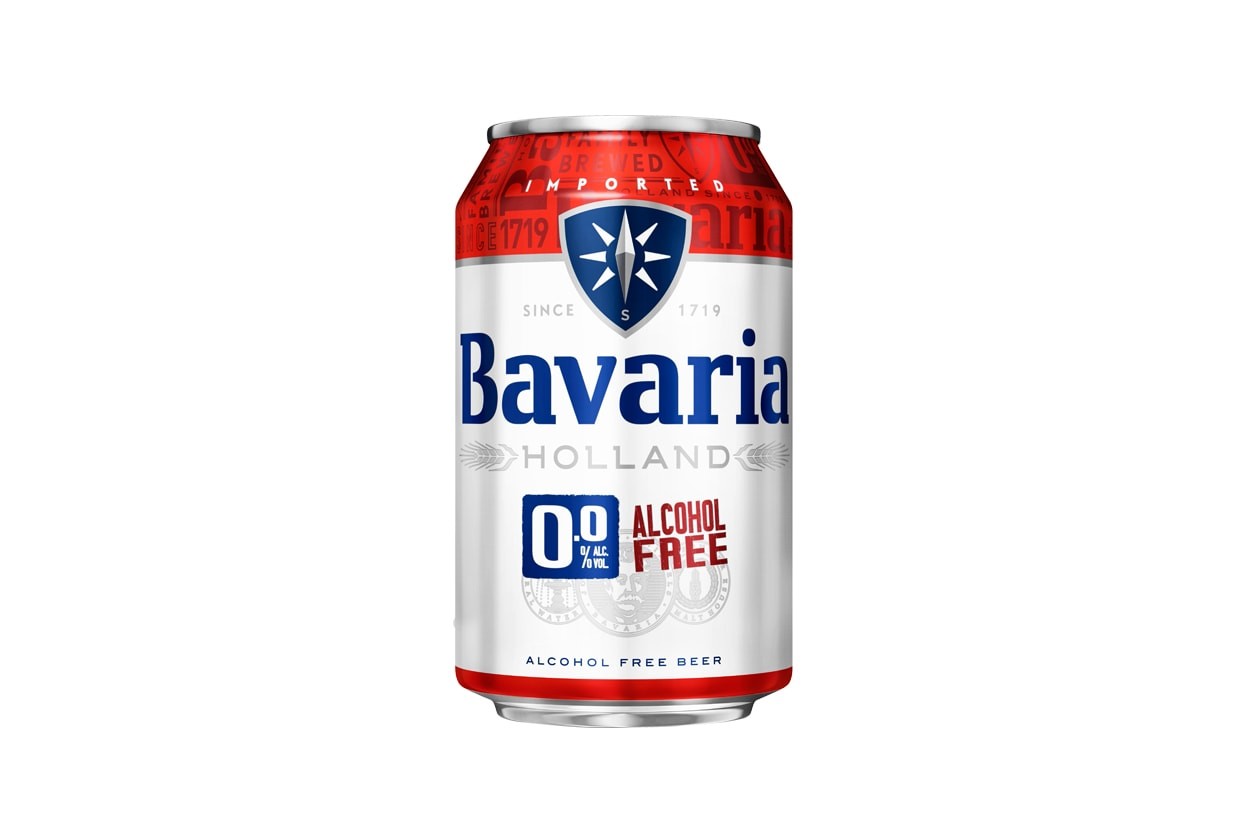 Bavaria 0.0% non-alcoholic blonde lager beer can