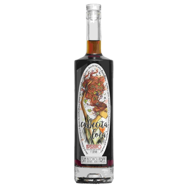 Cabecita Loca vermut sense alcohol negre