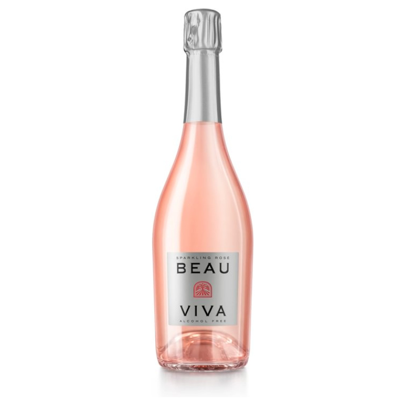 Beau Viva vino espumoso sin alcohol rosado premium