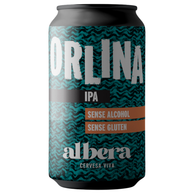 Orlina non-alcoholic and gluten-free IPA beer craft