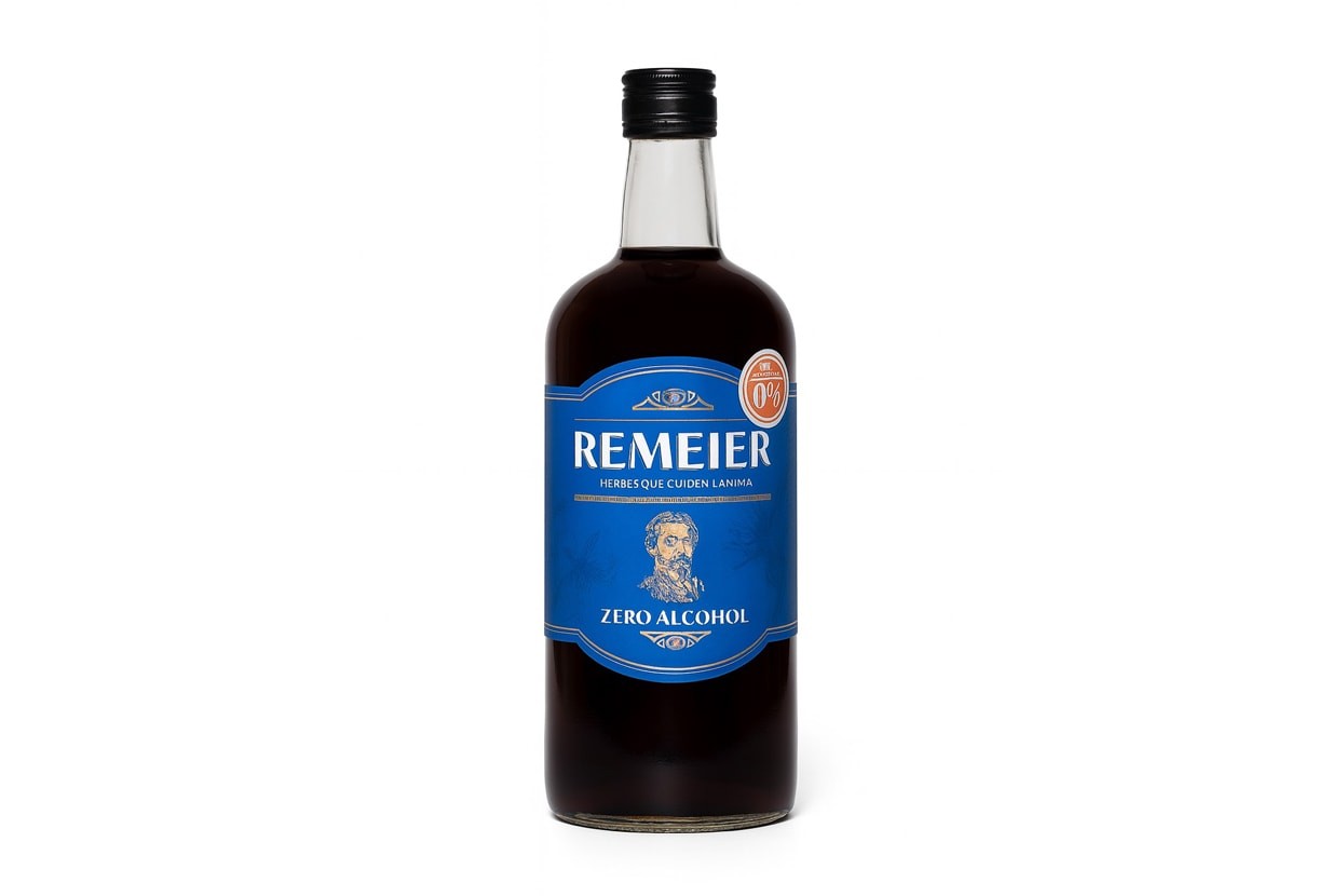 Remeier vermut sin alcohol negro